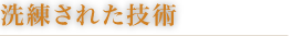 洗練された技術